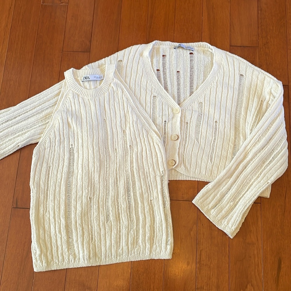 Zara cardigan set